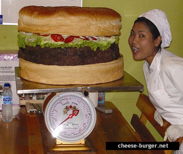 world's largest burger scale