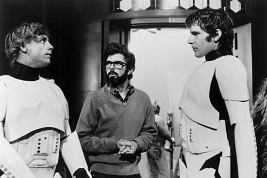 George Lucas directing Star Wars
