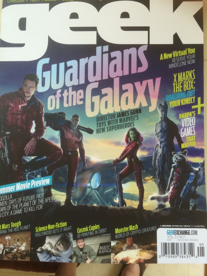 Geek magazine Guardians of the Galaxy