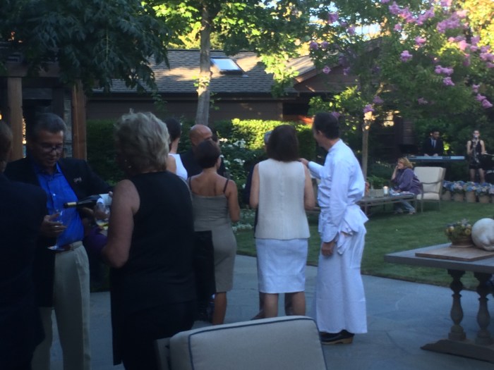 Chef Keller greeting guests