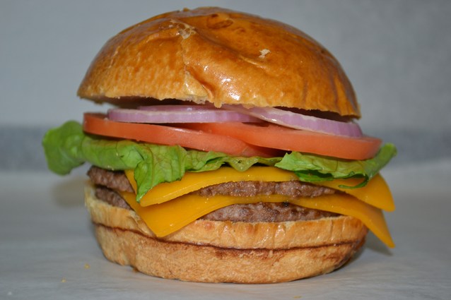 Max's double cheeseburger