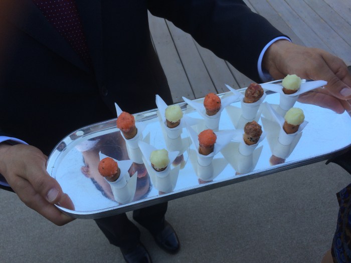 Tray of Salmon cones