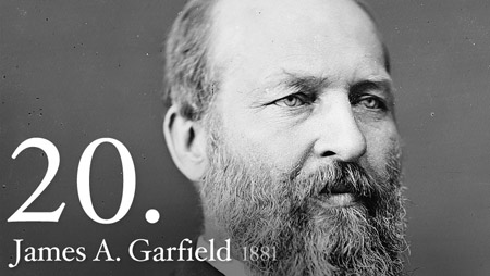 20th President James Garfield