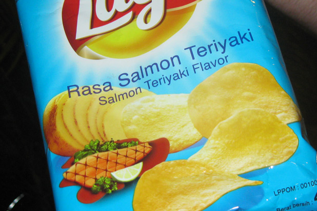 salmon teriyaki potato chips