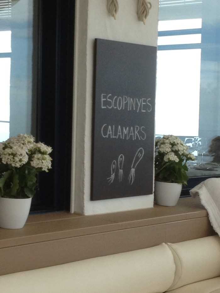 classic spanish menu board