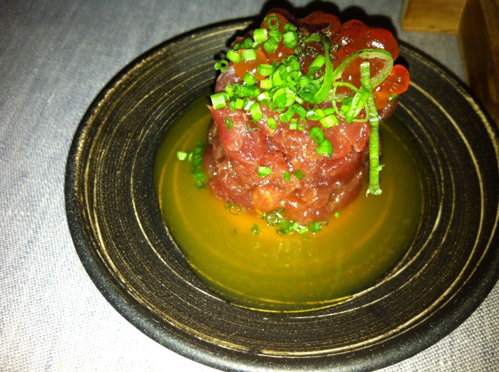 Barcelona restaurants comerc24 tuna tartar tower
