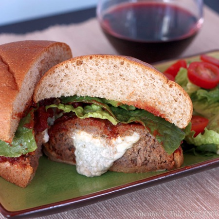 French blue cheese burger