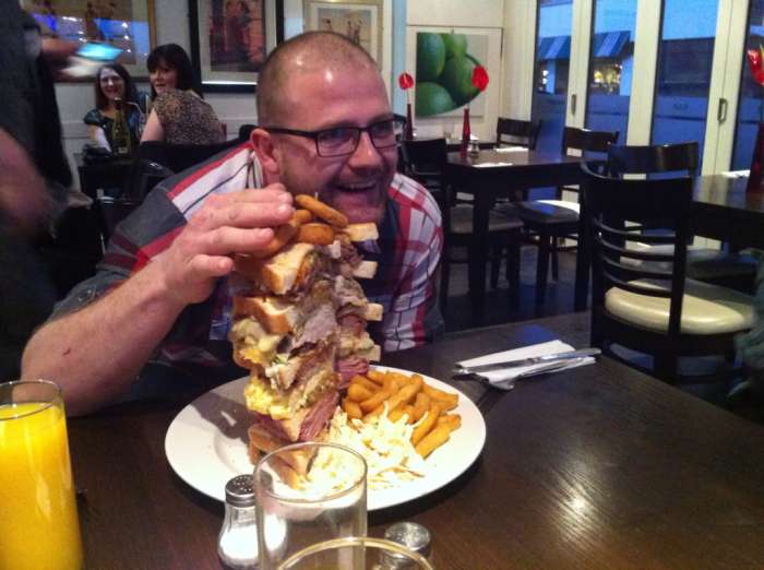 giant food eating challenge