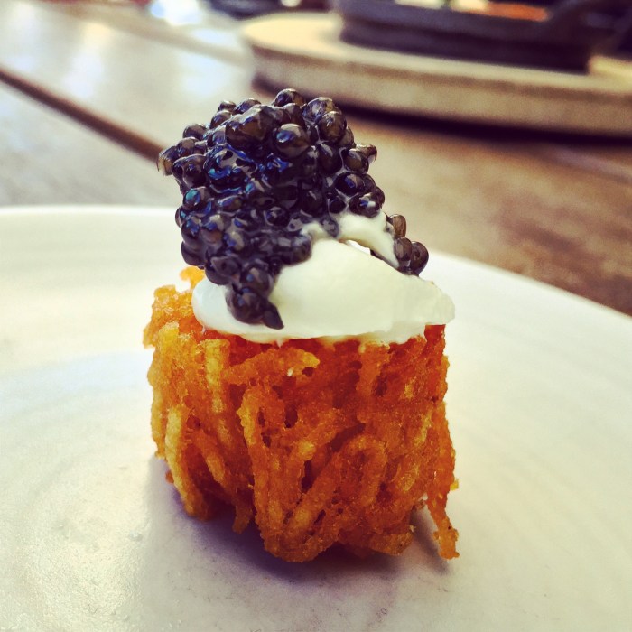 caviar tater tot