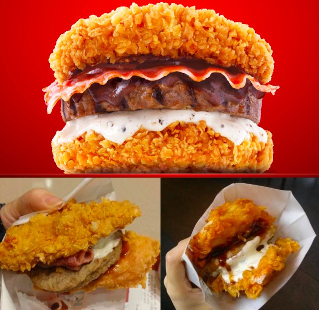 KFC bunless burger