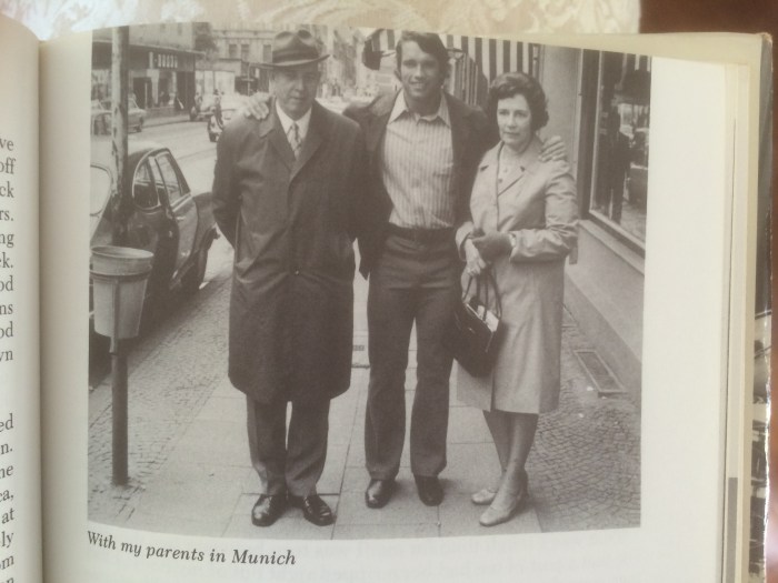 Arnold Schwarzenegger with parents
