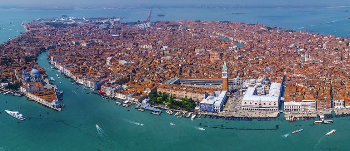 Venice Italy aerial