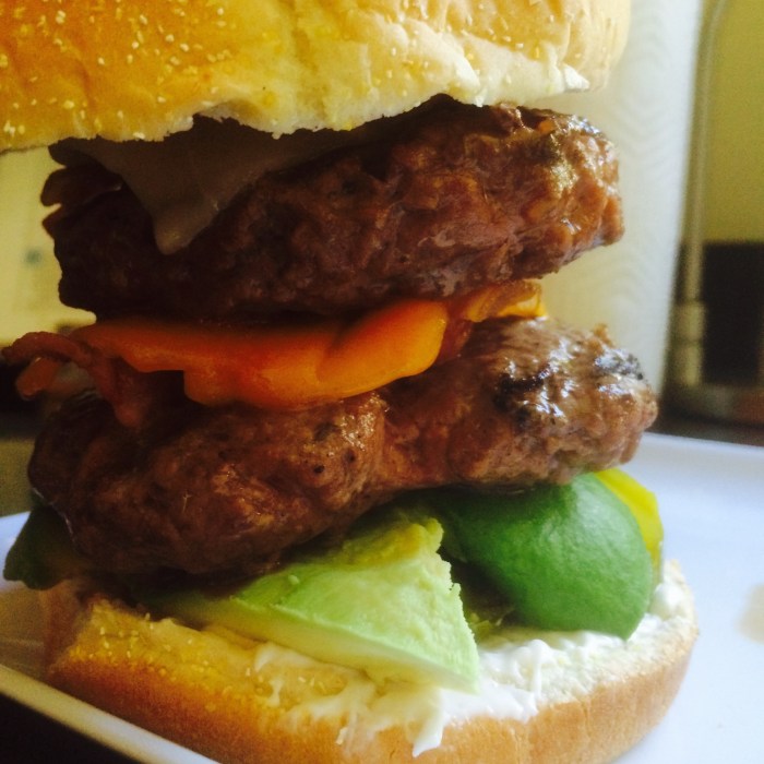 Double decker cheeseburger recipe