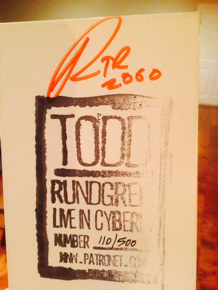 Todd Live in Cyberia video