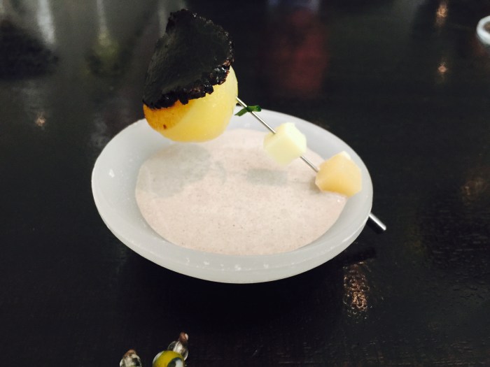 Alinea truffle potato soup