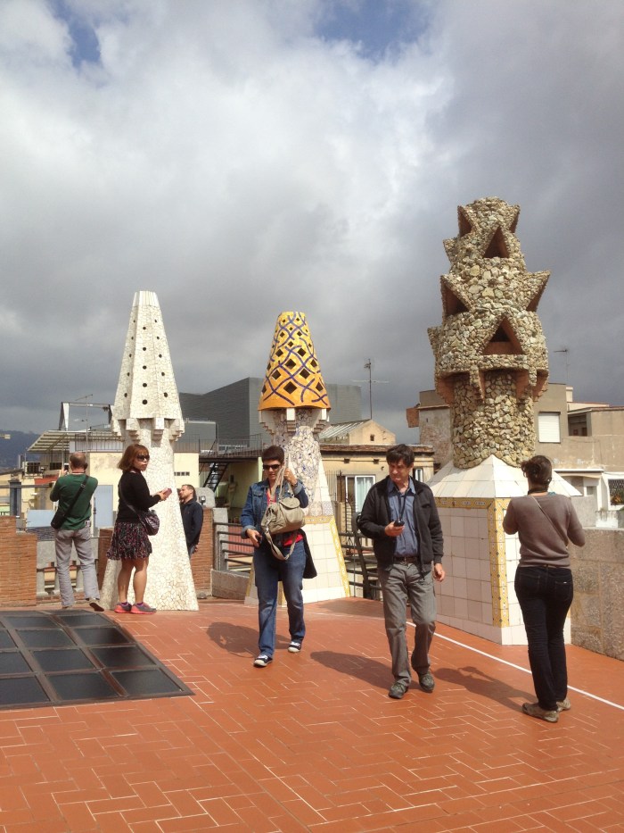 barcelona rooftop architecture