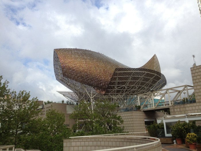 barcelona spain toursit sites fish