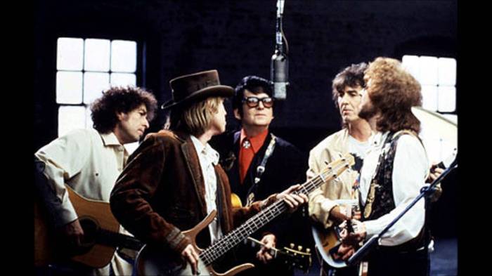 The Traveling Wilburys George Harrison Bob Dylan Tom Petty Jeff Lynne Roy Orbison