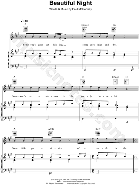 Beautiful Night Paul McCartney