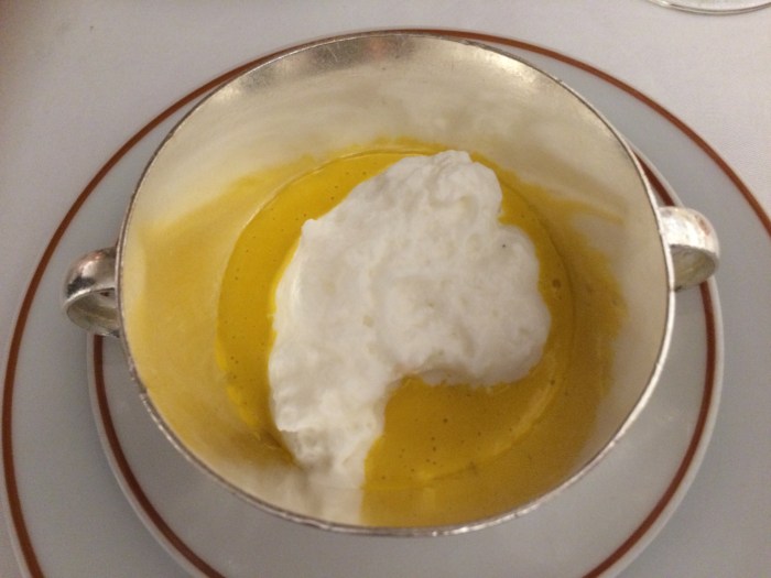 Paris 3-star Michelin dishes ham foam