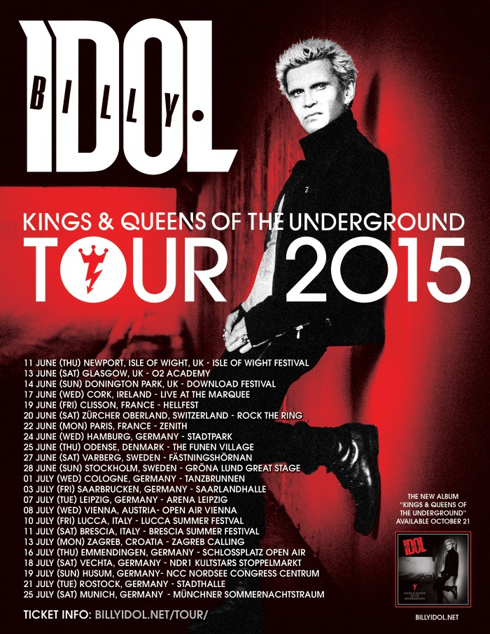 Billy Idol tour dates