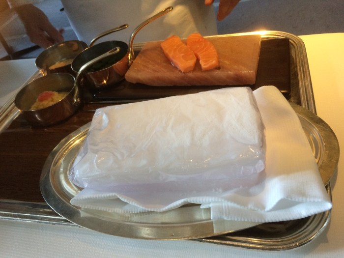 Guy Savoy restaurant Paris salmon recipe