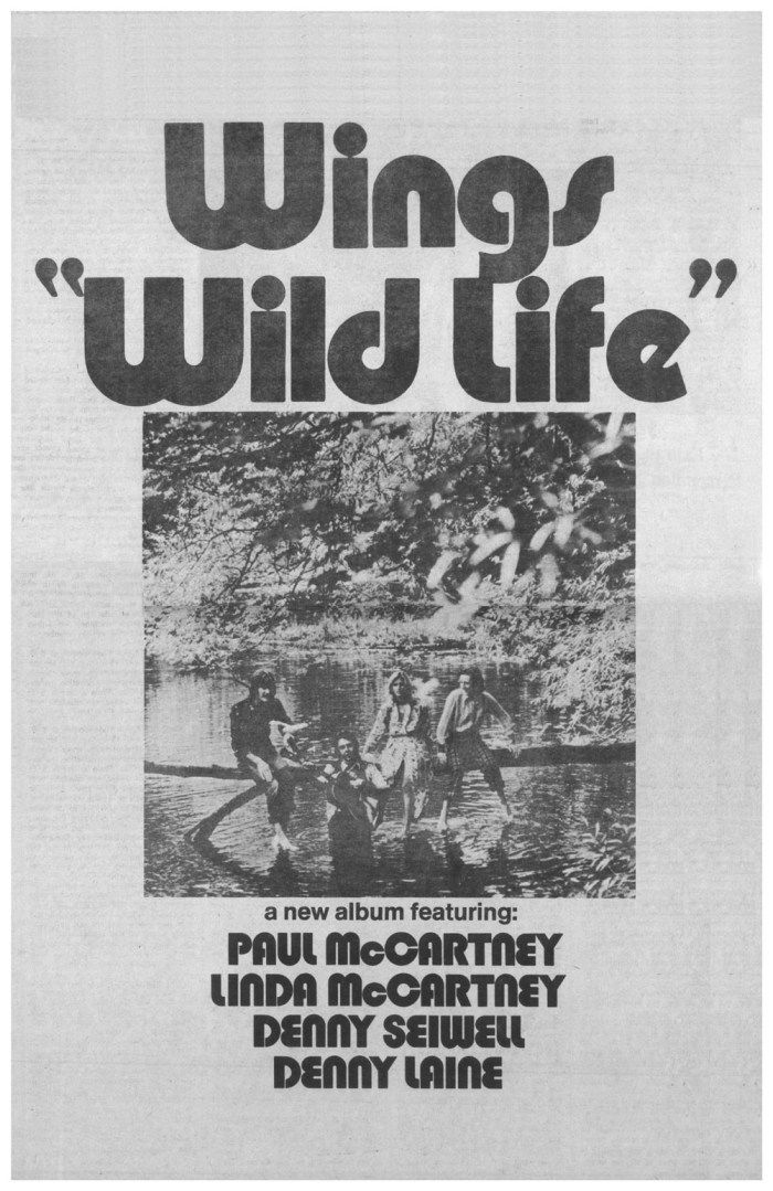 Paul McCarntey first Wings album
