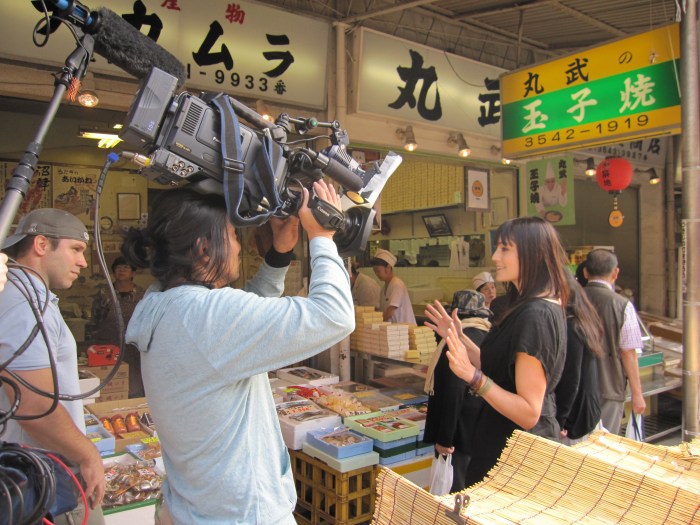 Morgan Webb Tokyo fish market