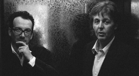 Paul McCartney and Elvis Costello