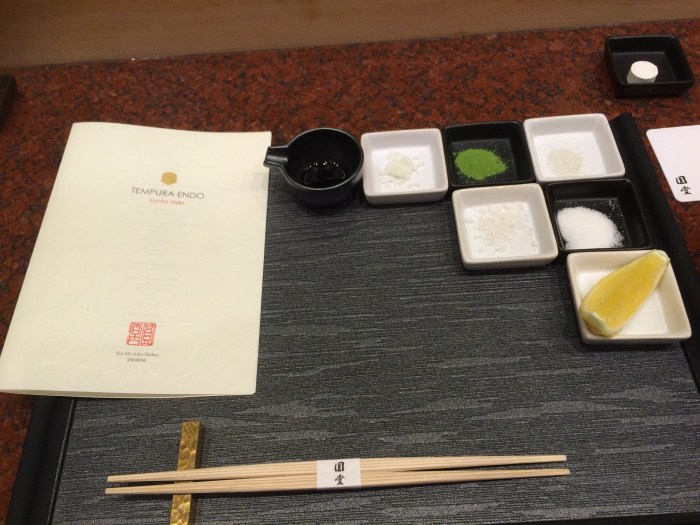 Tempura Endo salt dish