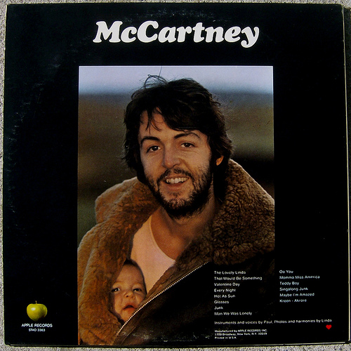 McCartney album back cover Stella McCartney