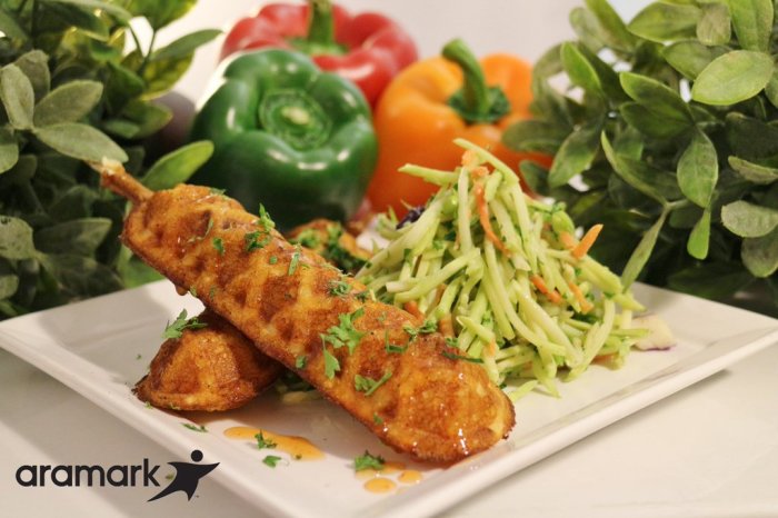 Toronto Blue Jays Chicken and waffles on a stick