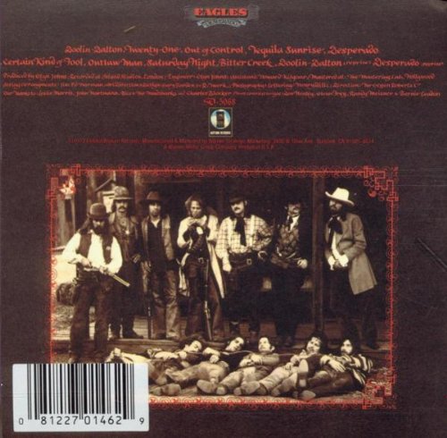 Eagles Desperado back cover
