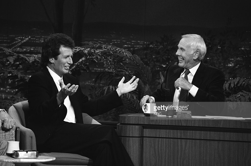 Garry Shandling and Johnny Carson