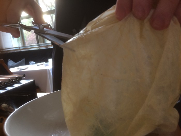 11 Madison Park unique pig's bladder dish