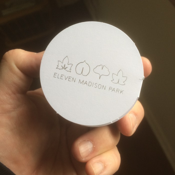 EMP menu New York City