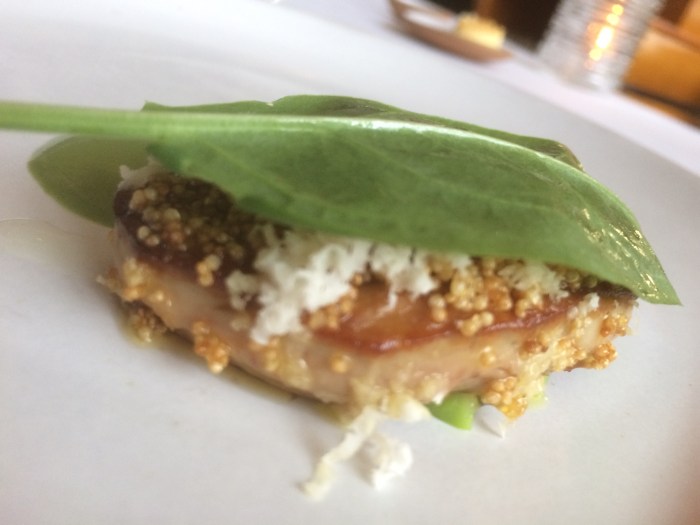 Foie gras and sinach leaf 11 Madison Park