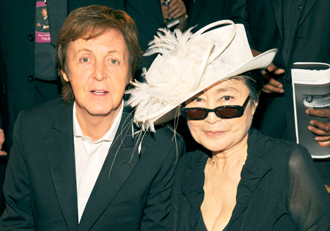 Paul McCartney and Yoko Ono