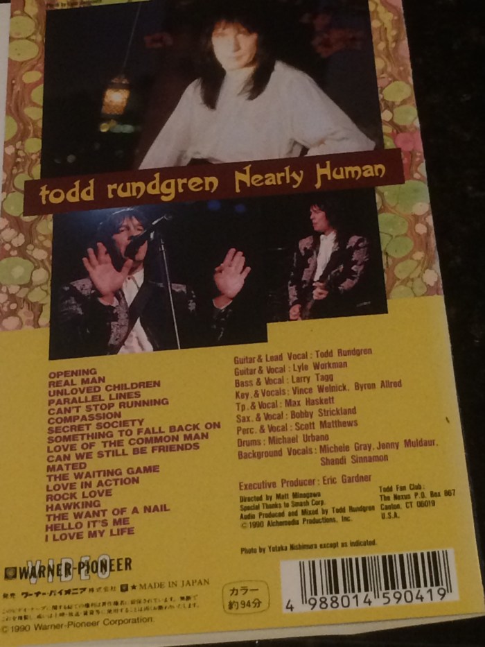Todd Rundgren Nearly Human live
