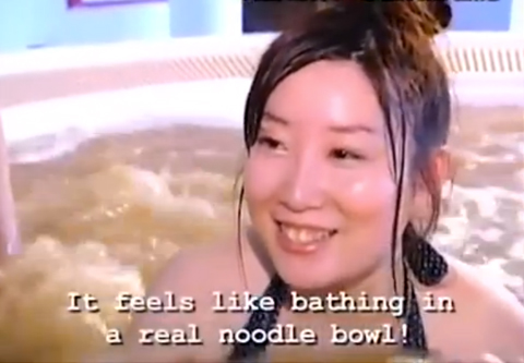 ramen noodle bathing