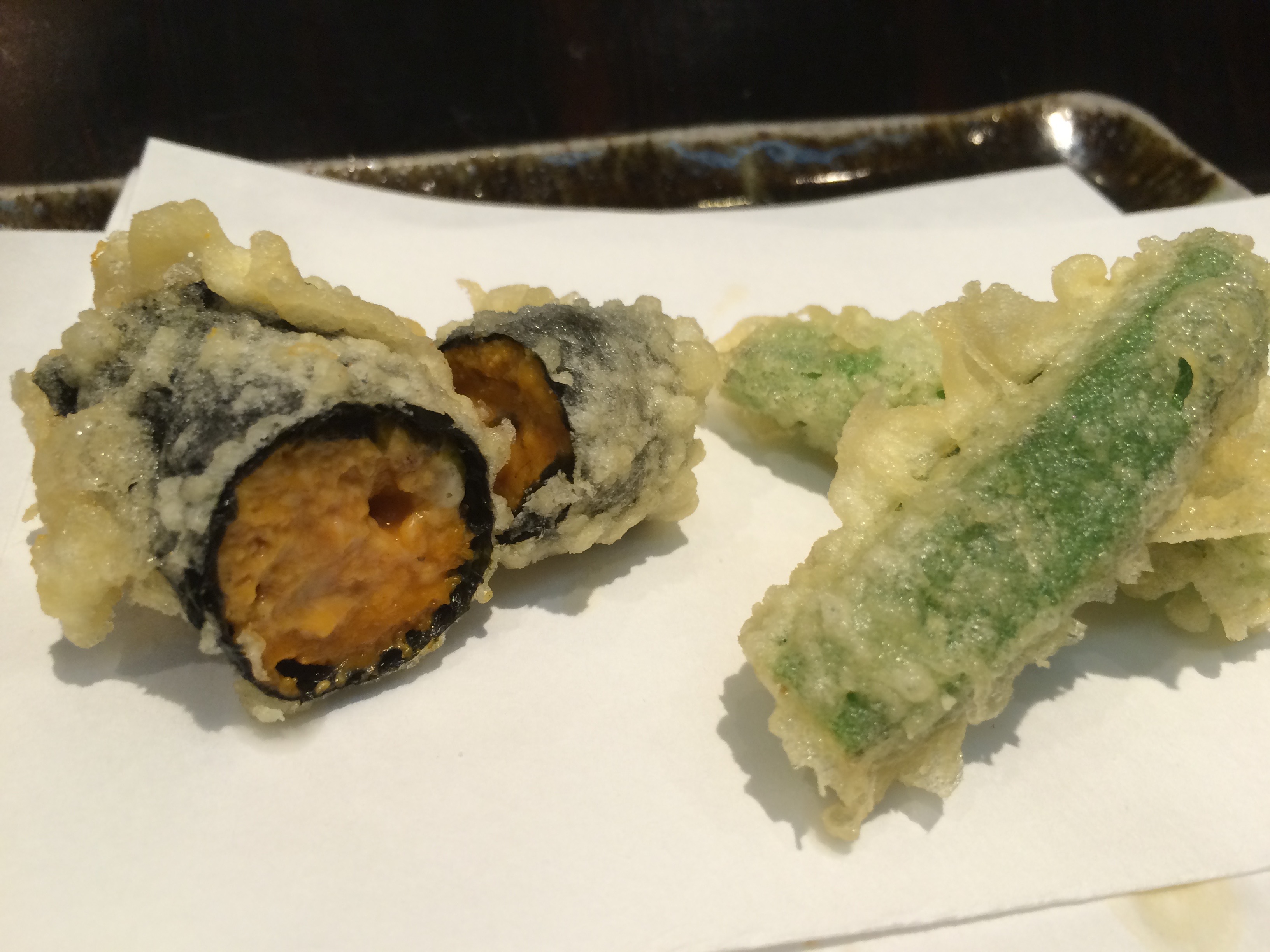 Sea urchin tempura ten-ichi tempura