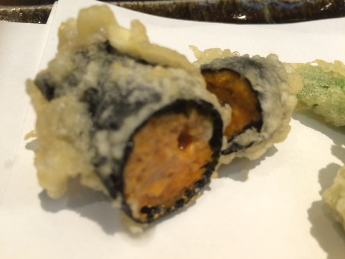 sea urchin tempura