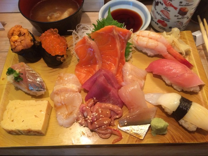 Tokyo 2016 breakfast sushi