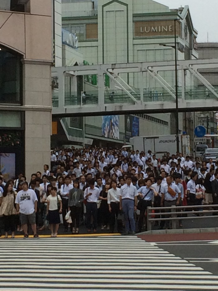 Tokyo street crowds