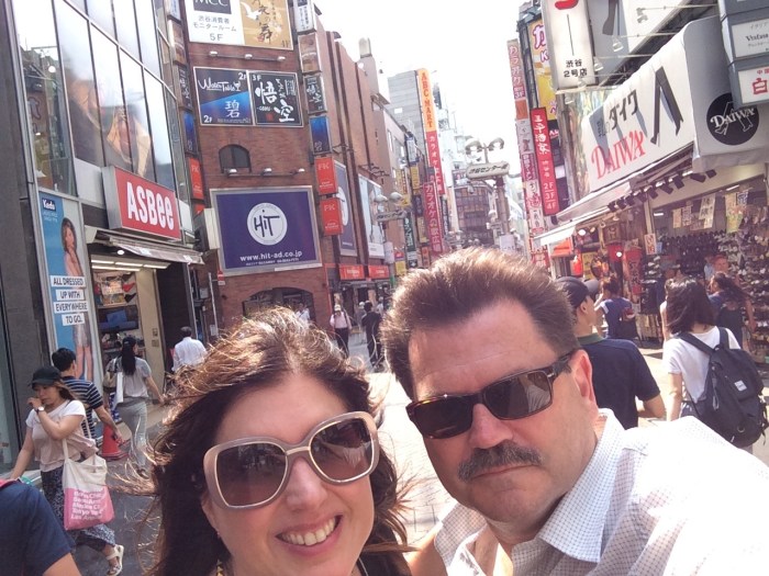 us on the streets of shinkuku daytime