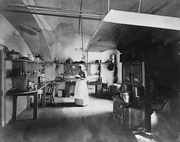 White House kitchen  c1891