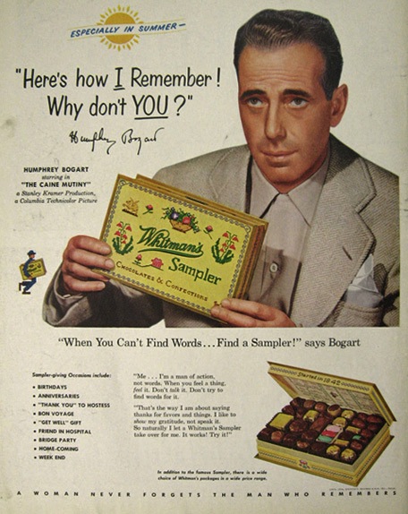 Humphrey Bogart Candy ad