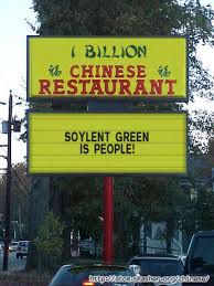 Soylent Green is People sign