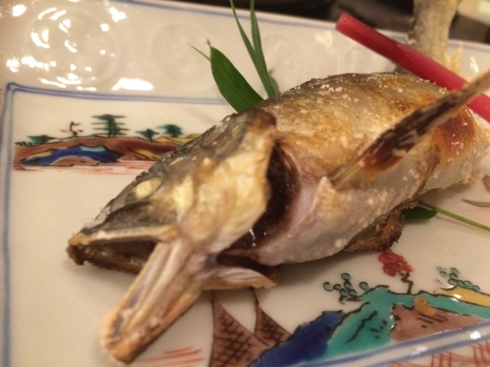 Tokyo famous grilled AYU fish