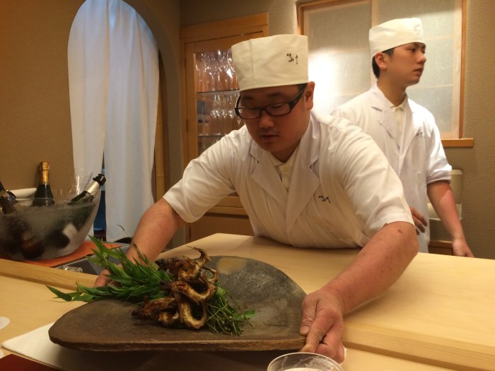 Tokyo grilled Ayu fish Ginza Kojyu